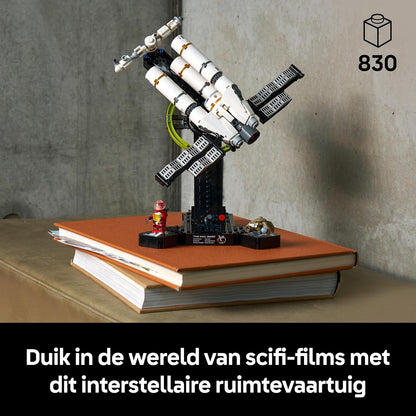 LEGO Icons Project Hail Mary Ruimteschip – Ruimte Bouwpakket voor Volwassenen – Ruimtevoertuig Model met Ryland Grace en Rocky Minifiguren – Woondecoratie – Cadeau voor Mannen, Vrouwen en Fans – 11389