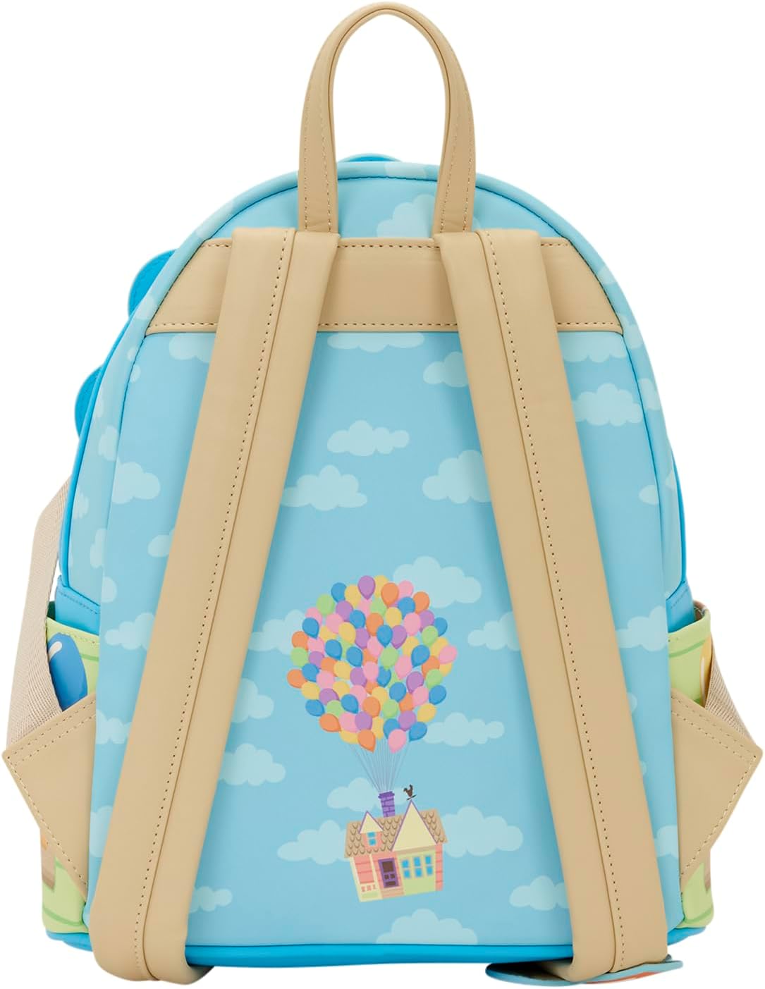 Loungefly Disney Pixar Up - Dug - Carl & Russell, Mini Zaino Ricamato, Ideale per Bambini e Adulti, Borse da Collezione