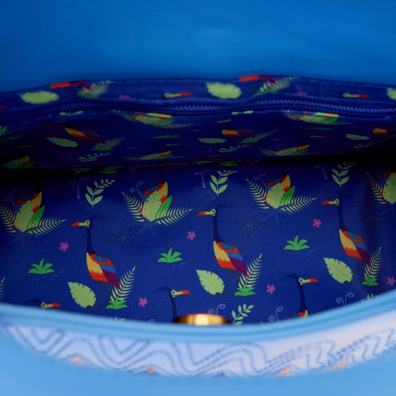 Loungefly Disney: Pixar - Up - Kevin - Borsa a tracolla colorata con ricamo facciale - ideale per bambini e adulti - borse da collezione