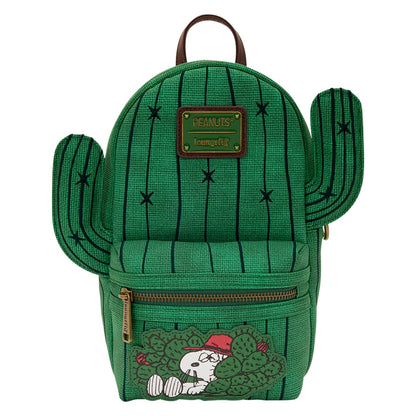 Loungefly Peanuts: Spike - Desert Cactus - Burlap Sling Crossbody Bag with Jacquard Strap - Collectible Bags