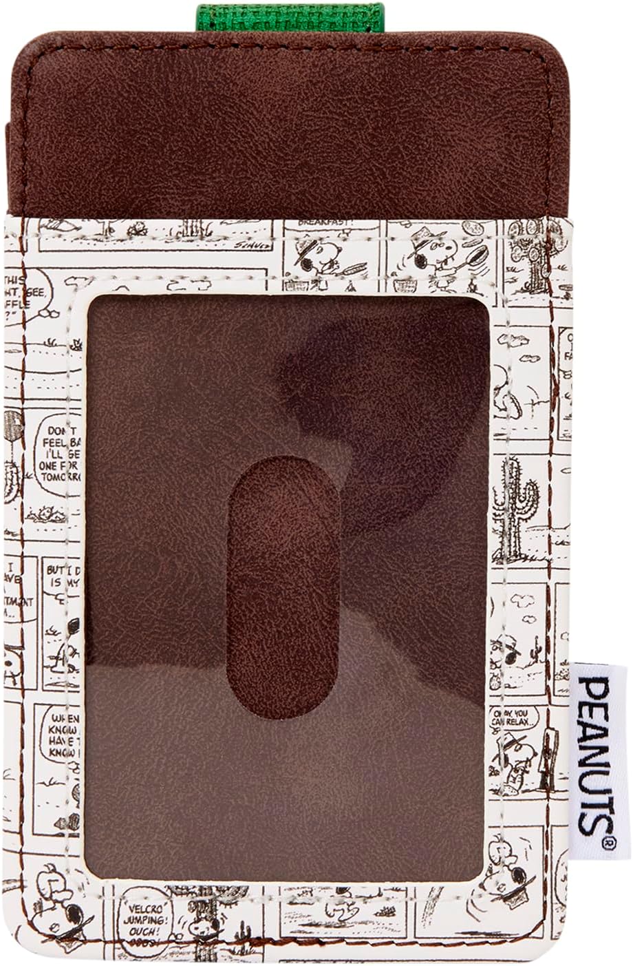 Loungefly Peanuts: Spike - Desert Card Hold with Cactus Clip - 3 Card Slots and 1 Clear ID Slot - Collectible Wallets