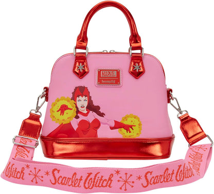 Loungefly Marvel: Scarlet Witch - Wanda - Umhängetasche mit verstellbarem Jacquard-Gurt - Sammeltaschen