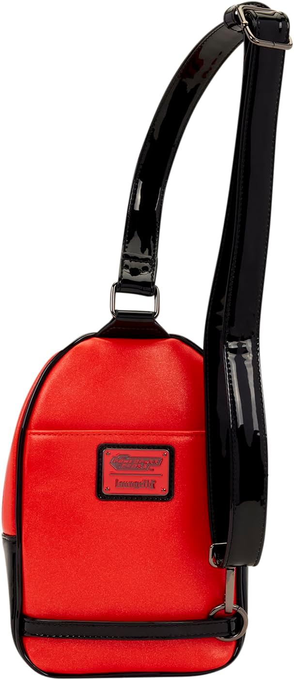 Loungefly Cartoon Network: Powerpuff Girls – His Infernal Majesty – Borsa a tracolla con ciondolo con cerniera – ideale per bambini e adulti – borse da collezione