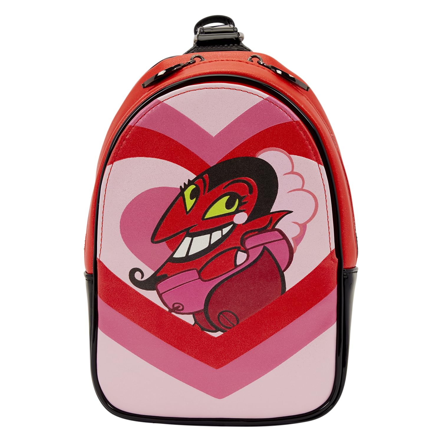 Loungefly Cartoon Network: Powerpuff Girls – His Infernal Majesty – Borsa a tracolla con ciondolo con cerniera – ideale per bambini e adulti – borse da collezione