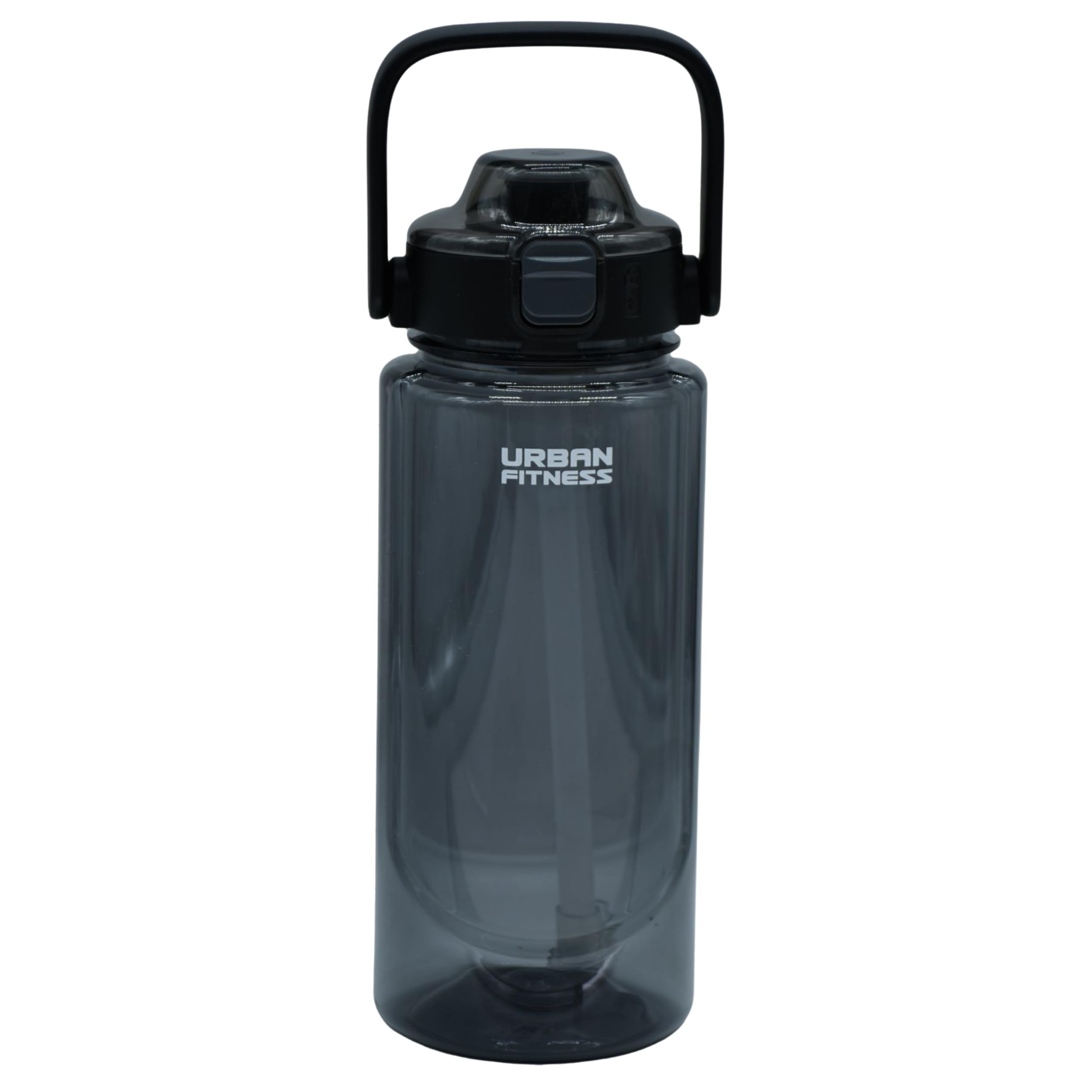 VitalFlow Water Bottle, 1000ml BPA Free Tritan Reusable Sports Bottle with Straw, Leakproof Flip Lid and Carry Handle for Gym, Work and Travel