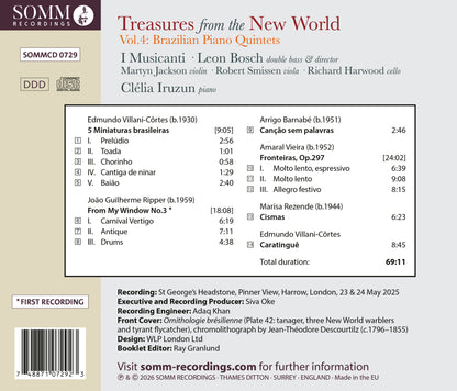 Treasures from the New World: Brazilian Piano Quintets - Volume 4