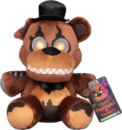 Jazwares Five Nights at Freddy’s Nightmare Freddy 8-Inch Plush | Soft Material and Glow-In-The-Dark Eyes