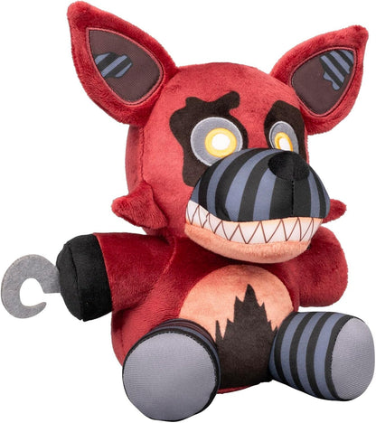 Jazwares Five Nights at Freddy’s Nightmare Foxy 8-Inch Plush | Soft Material and Glow-In-The-Dark Eyes