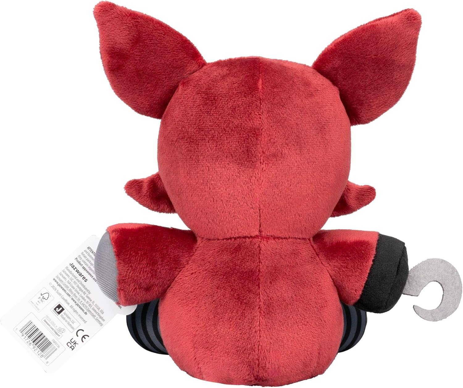 Jazwares Five Nights at Freddy’s Nightmare Foxy 8-Inch Plush | Soft Material and Glow-In-The-Dark Eyes