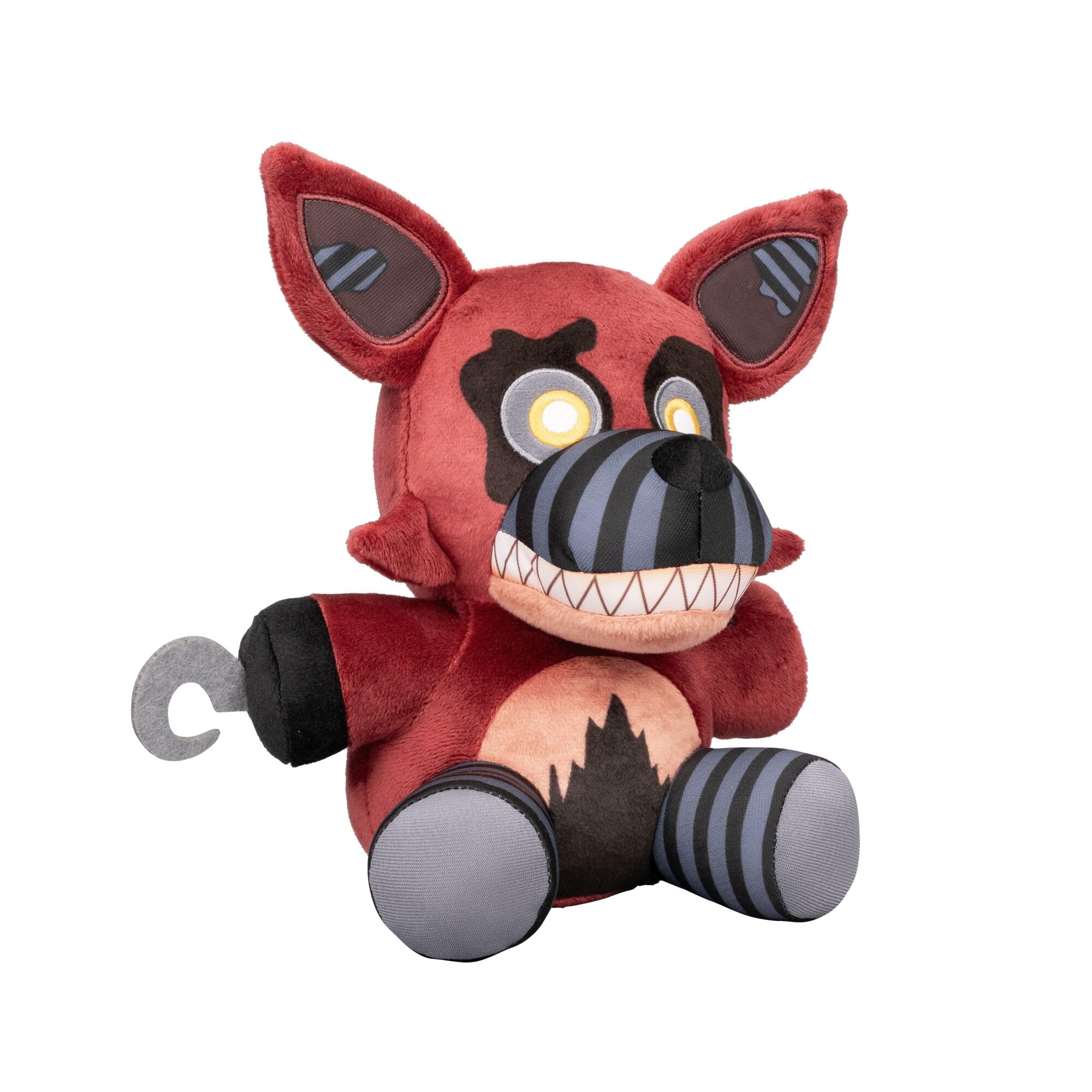 Jazwares Five Nights at Freddy’s Nightmare Foxy 8-Inch Plush | Soft Material and Glow-In-The-Dark Eyes