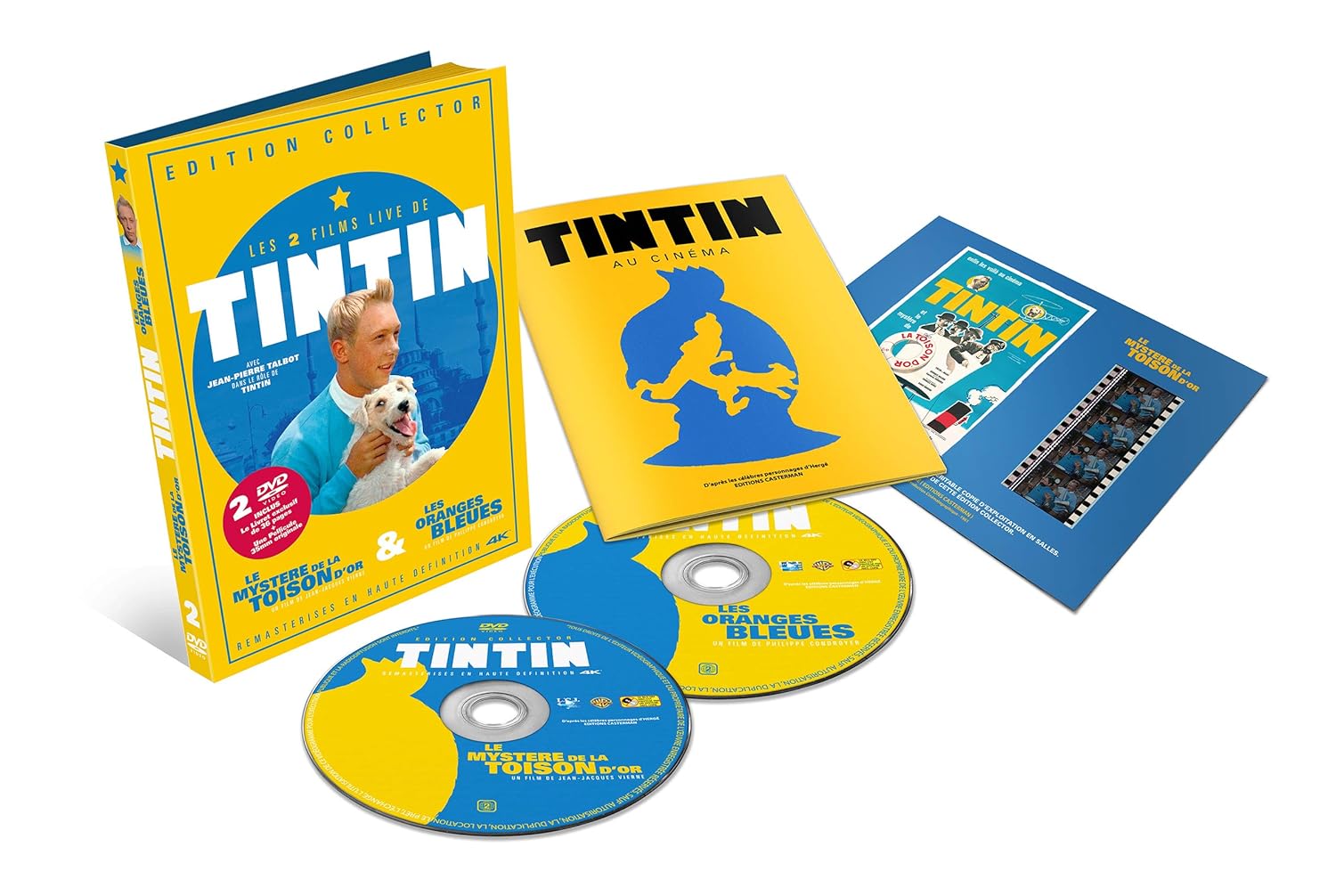 Tintin - 2 films : les oranges bleues ;+ me mystère de la toison d'or