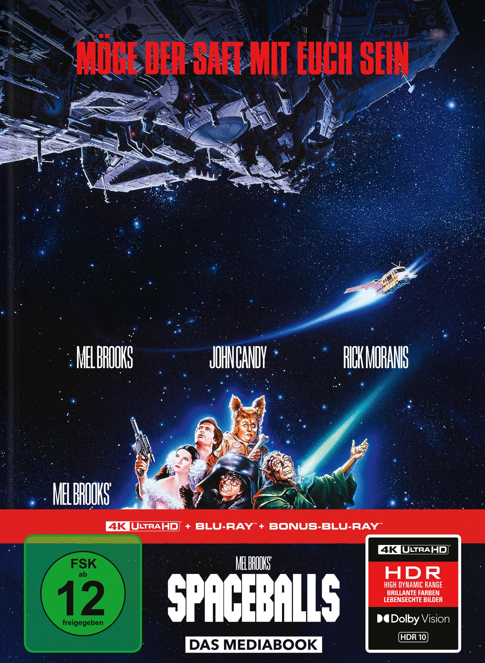 Spaceballs - Mel Brooks’ verrückte Raumfahrt - Limitiertes 3-Disc-Mediabook (4K Ultra HD + Blu-ray + Bonus-Blu-ray
