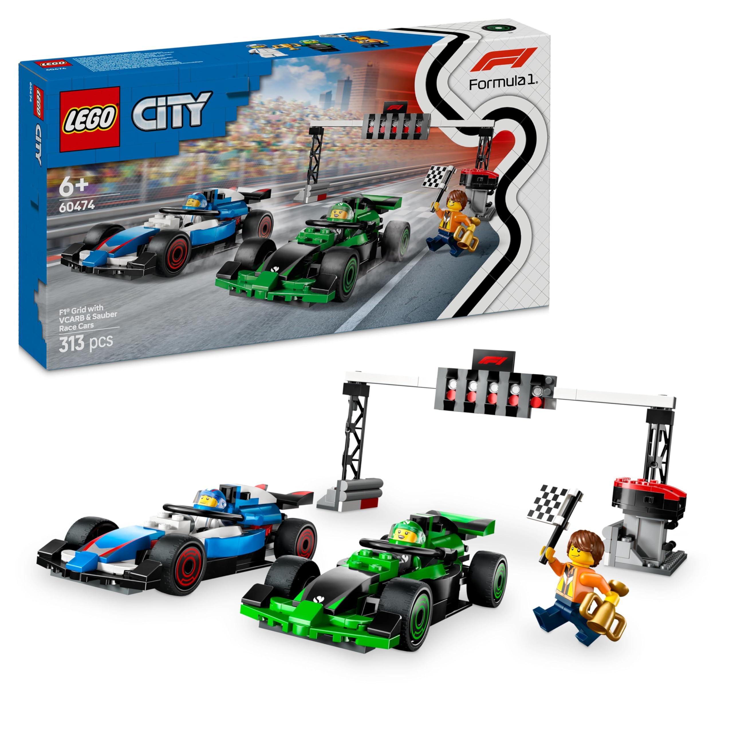 Lego City: F1 Grid With Vcarb & Sauber Race Cars (60474)