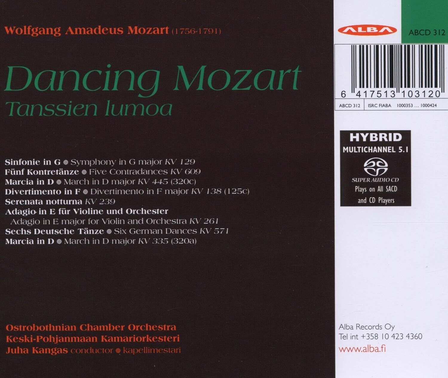 Wolfgang Amadeus Mozart: Dancing Mozart