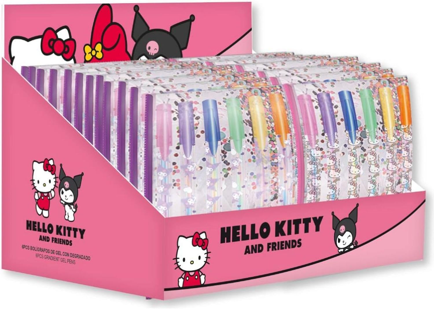 CERDÁ LIFE'S LITTLE MOMENTS Hello Kitty Kuromi Kugelschreiber Kawaii Design Ideal für Schule, Sammler und Liebhaber des Sanrio-Universums, Hello Kitty, Talla única, Lizenzprodukt