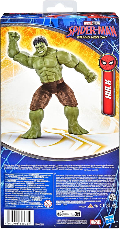 Marvel Spider-Man Day Titan Series Hulk Action Figure, 11.7-Inches, Super Hero Toys for Kids, Ages 4+