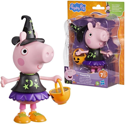 Peppa Pig Halloween Dress-Up Figure with 6 Easy-On Fashion Accessories, 6-Inch Doll, Preschool Toys for Girls and Boys Ages 3+