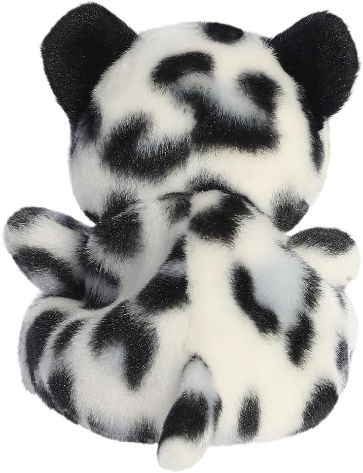 AURORA- 34078- Palm Pals Kaia Snow Leopard- 13cm- Soft Toy- White - Fun Collectable Plush for Kids and Adult Collectors - Perfect for Birthdays, Gifts or any occasion