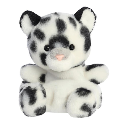 AURORA- 34078- Palm Pals Kaia Snow Leopard- 13cm- Soft Toy- White - Fun Collectable Plush for Kids and Adult Collectors - Perfect for Birthdays, Gifts or any occasion