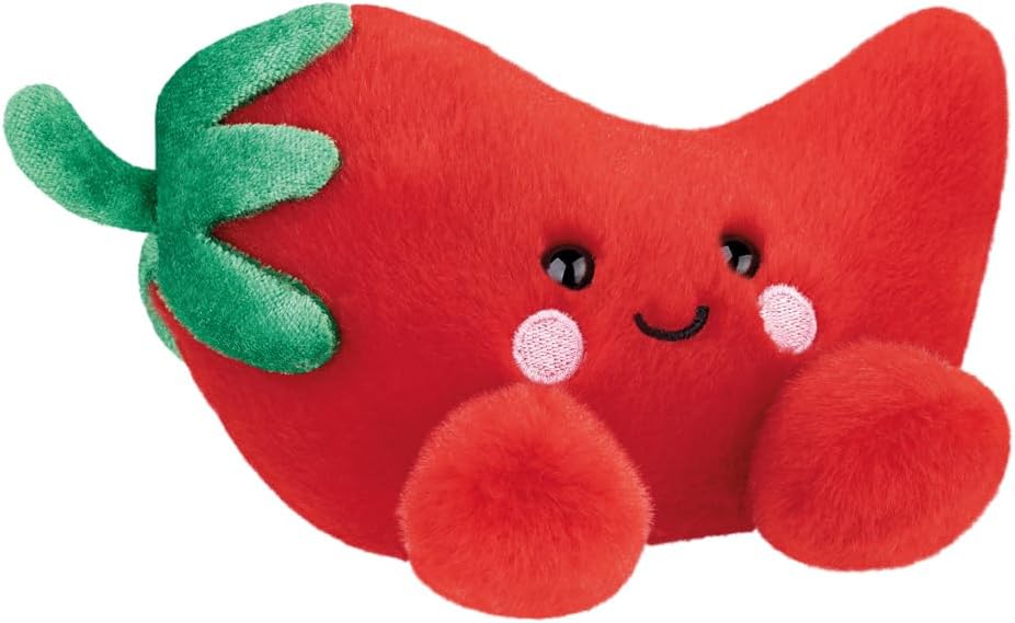 AURORA - 61679 - Palm Pals Fuego Chili Pepper 13cm Soft Toy - Fun Collectable Plush for Kids and Adult Collectors - Perfect for Birthdays, Gifts or Any occasion - Red.