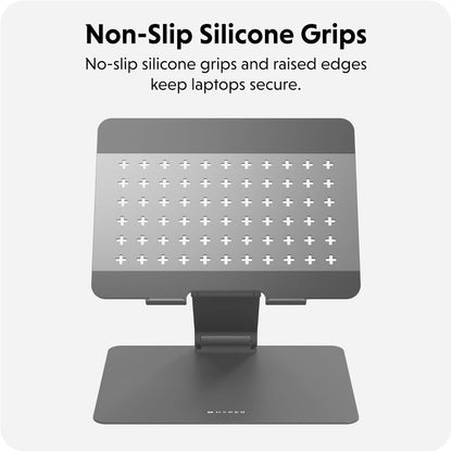 Hyperspace Ergonomic Adjustable Laptop Stand - Slate Grey