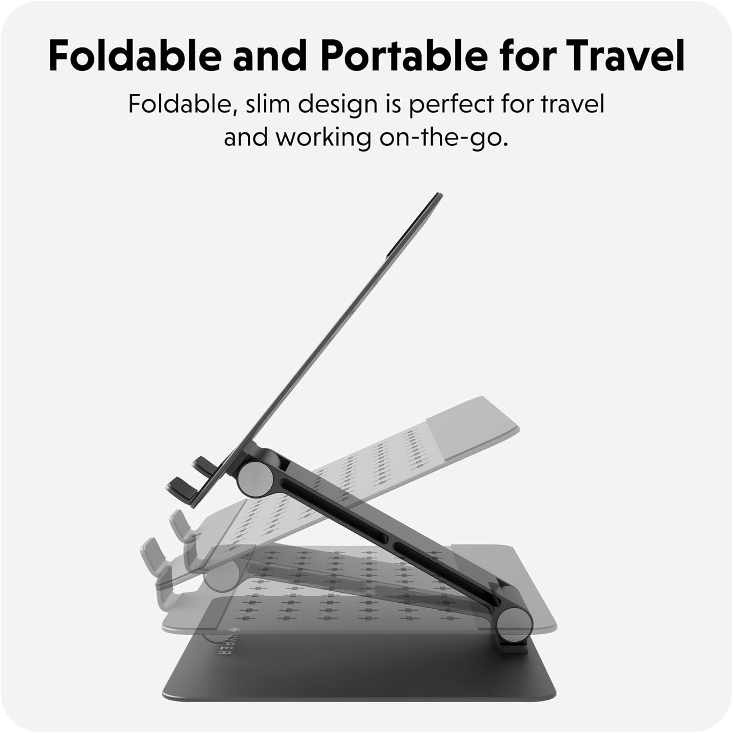 Hyperspace Ergonomic Adjustable Laptop Stand - Slate Grey