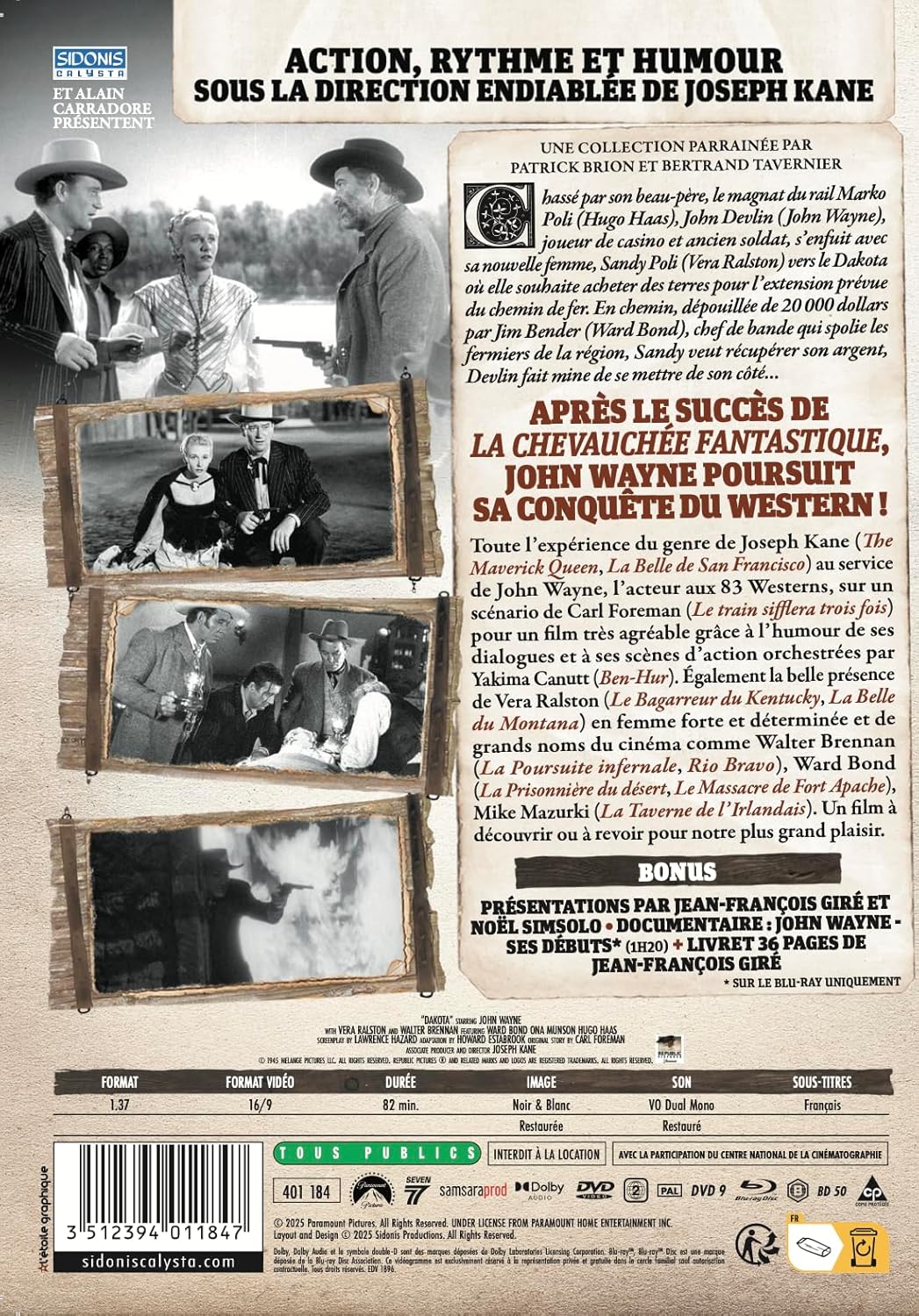 La Femme Du Pionnier+Livret+Blu-Ray