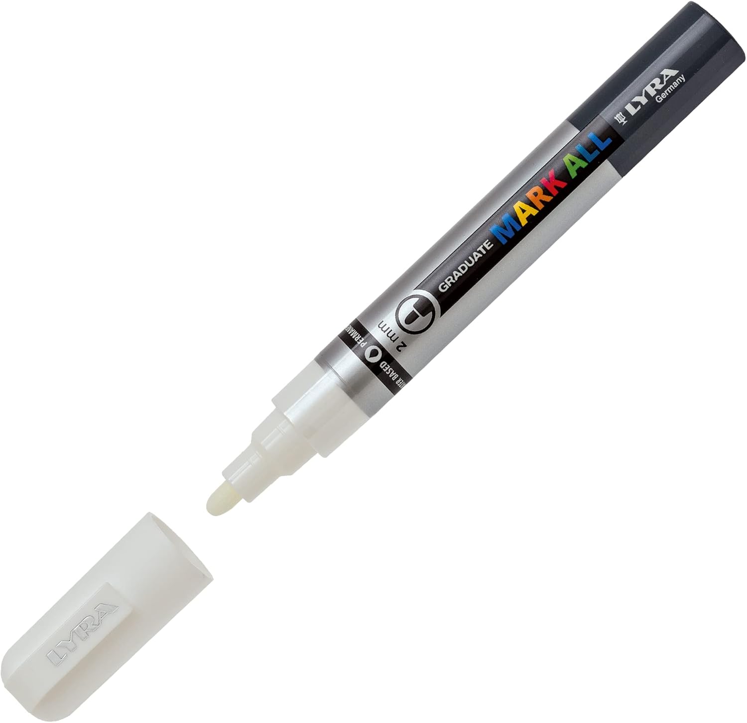 LYRA 6 Marcatori Permanenti Graduate Mark All 2mm (Bianco