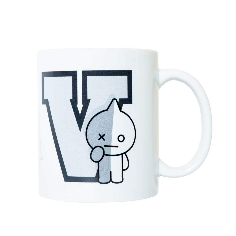 Erik Tasse BT21 Van - Erik Tasse BT21 RJ - Kaffeebecher Tasse für Kaffee oder Tee - BT21 Merchandising - Größe : 9,5 cm x 8 cm - Fassungsvermögen : 350 ml - Offizielle Lizenz -BT21 Fanartikel