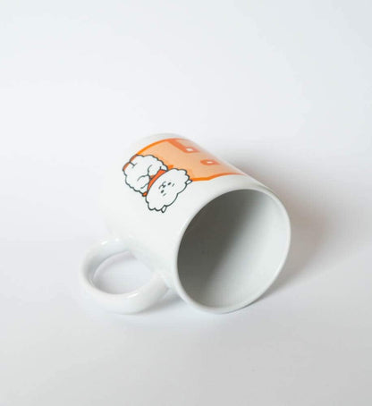 Erik Tasse BT21 RJ - Kaffeebecher Tasse Kaffee und Tee Offizielles BT21 Merchandising - Größe : 9,5 cm x 8 cm - Fassungsvermögen : 350 ml - Offizielle Lizenz - BT21 Fanartikel