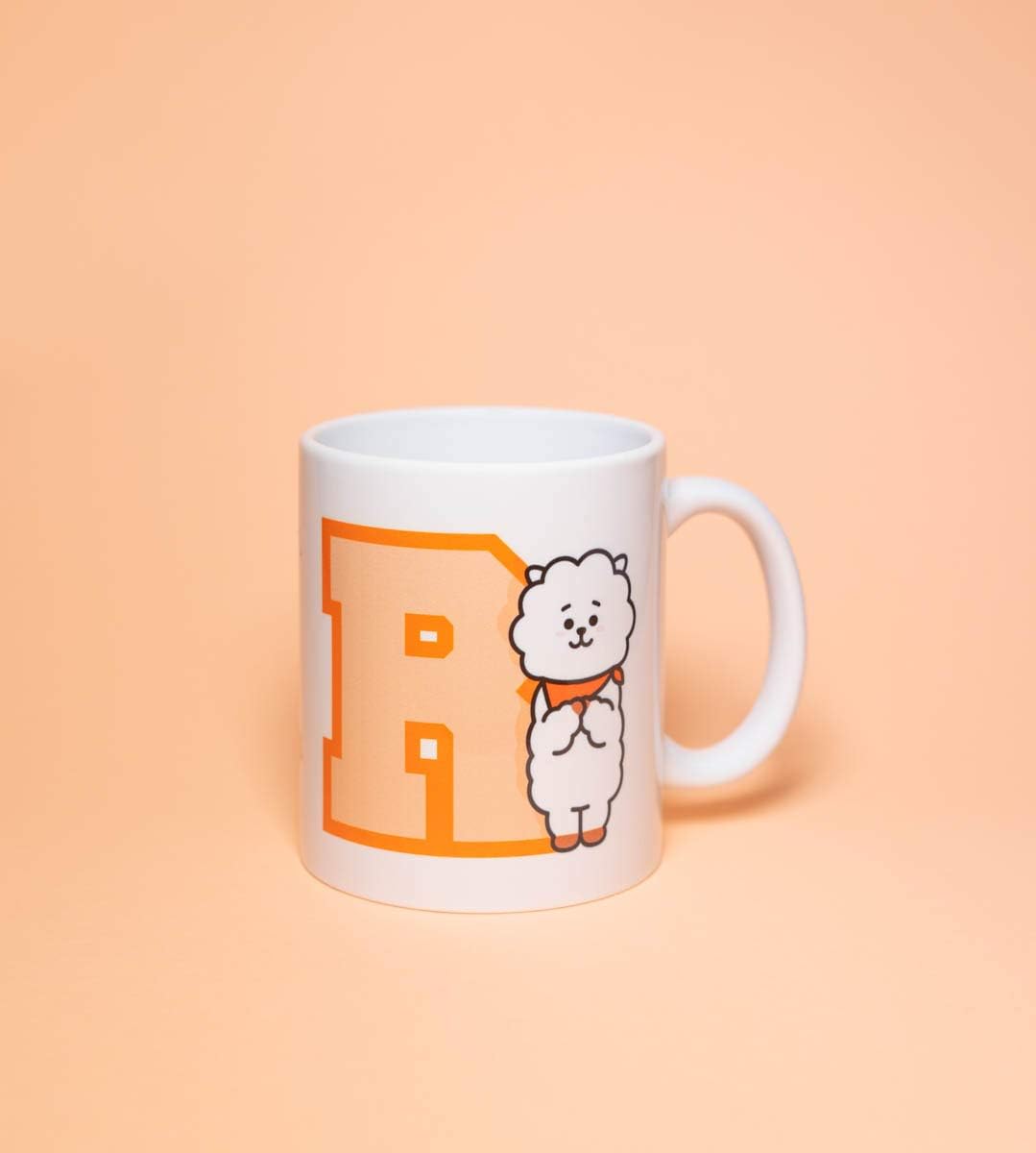 Erik Tasse BT21 RJ - Kaffeebecher Tasse Kaffee und Tee Offizielles BT21 Merchandising - Größe : 9,5 cm x 8 cm - Fassungsvermögen : 350 ml - Offizielle Lizenz - BT21 Fanartikel