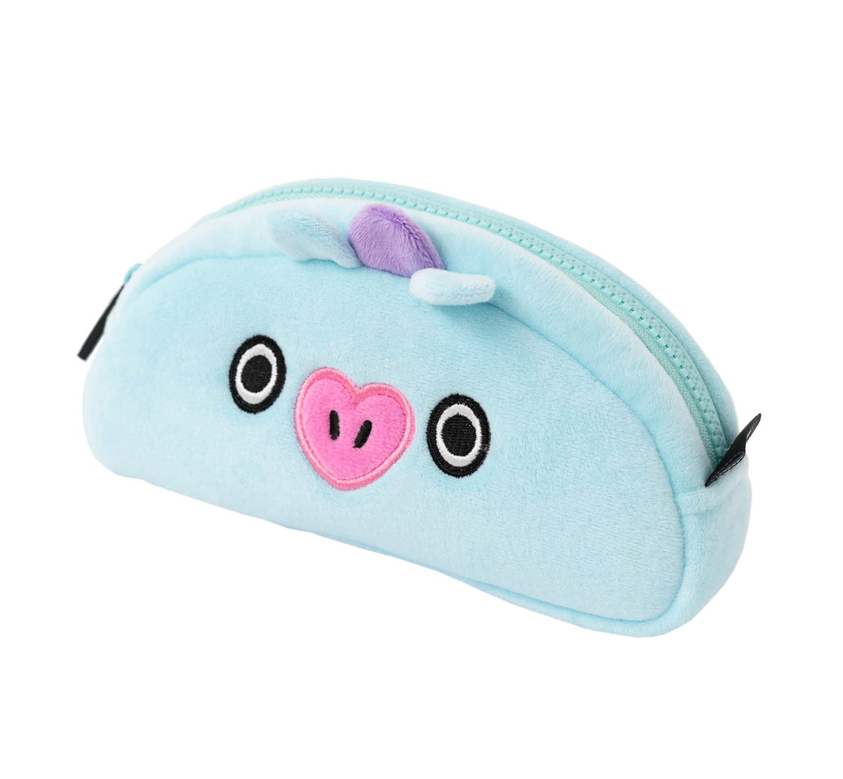 Grupo Erik Plüsch Mäppchen BT21 New Mang 1 Fach - Stift Etui Schule BTS Fanartikel - Federmäppchen Mädchen Schlampermäppchen Offizieller BT21 Merch
