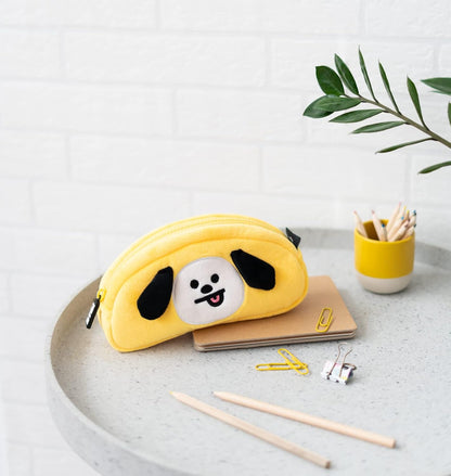 Grupo Erik Plüsch Mäppchen BT21 New Mang 1 Fach - Stift Etui Schule BTS Fanartikel - Federmäppchen Mädchen Schlampermäppchen Offizieller BT21 Merch