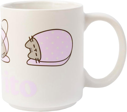 Grupo Erik Tasse Kaffeetasse Pusheen Cat- Kaffeebecher - Teetasse Größe 10 cm x 8 cm - Fassungsvermögen 350 ml - Offizielles Lizenzprodukt
