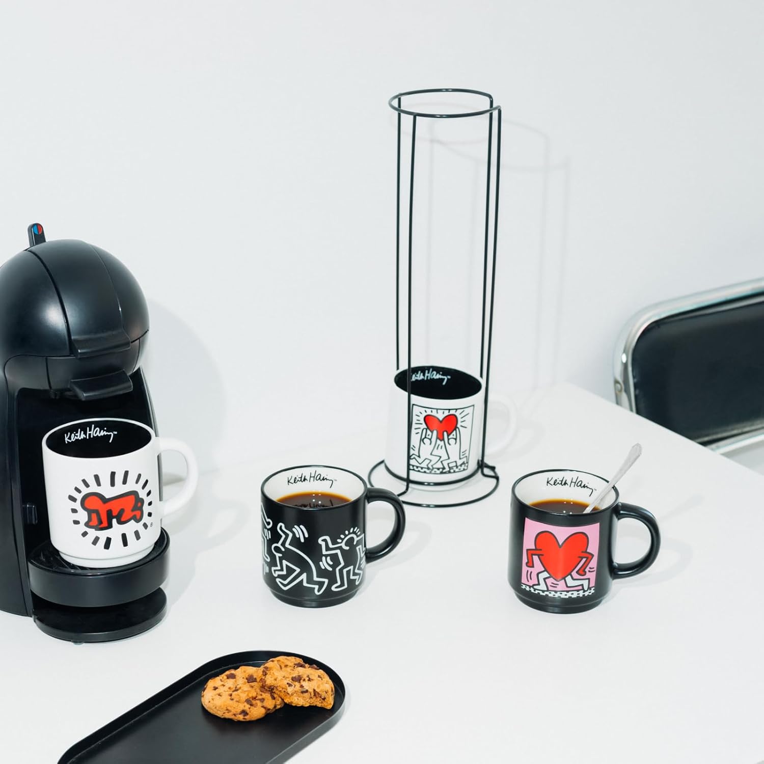 SET OF 4 KEITH HARING CUPS