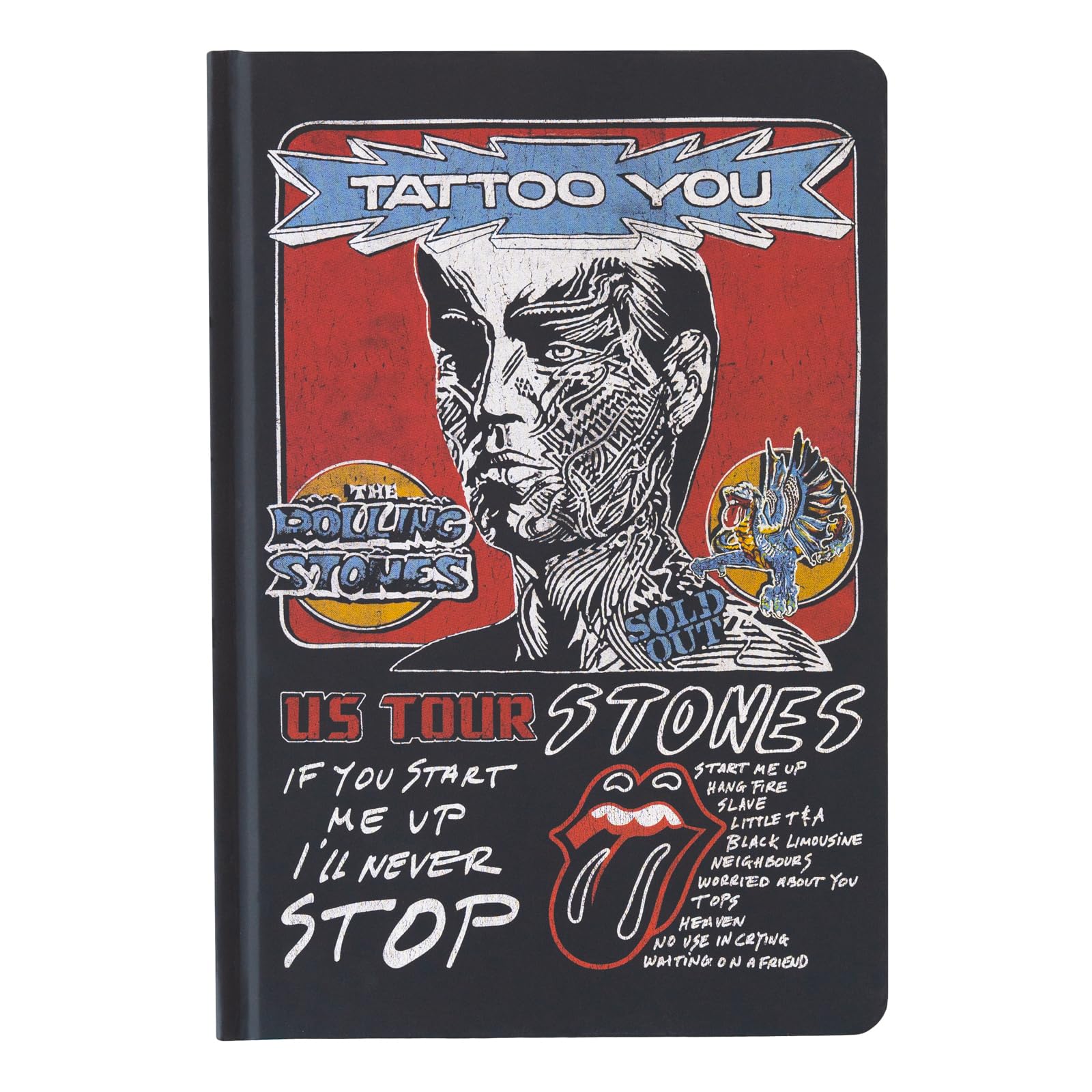 Grupo Erik A5 Notitieboek - The Rolling Stones | Dotted Journal, gestippeld notitieboek, Bullet Journal | Notitieboeken A5, Notitieblokken A5, A5 notitieblok, schetsboek A5 | Muziekgeschenken