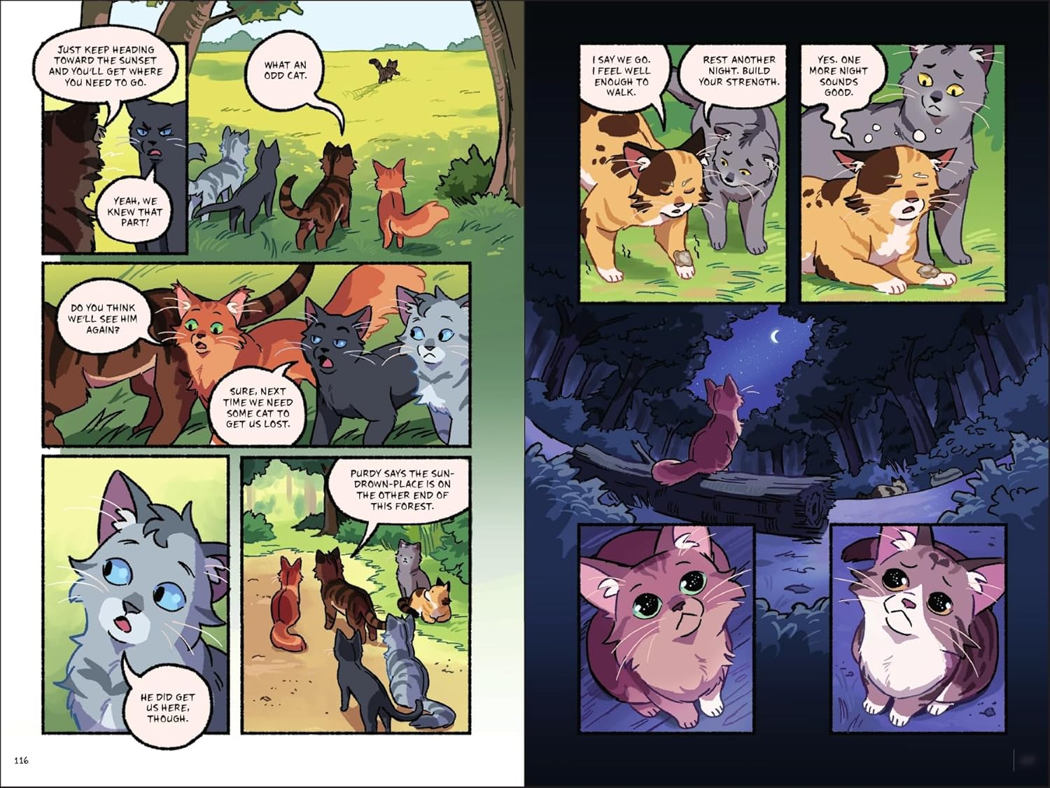 Warriors Graphic Novel: The New Prophecy, Part One of Three: A Full-Color Graphic Novel Adaptation of the Warriors Cats Series