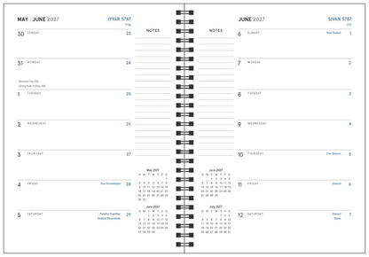 The Jewish Calendar 2026–2027 (5787) 16-Month Planner