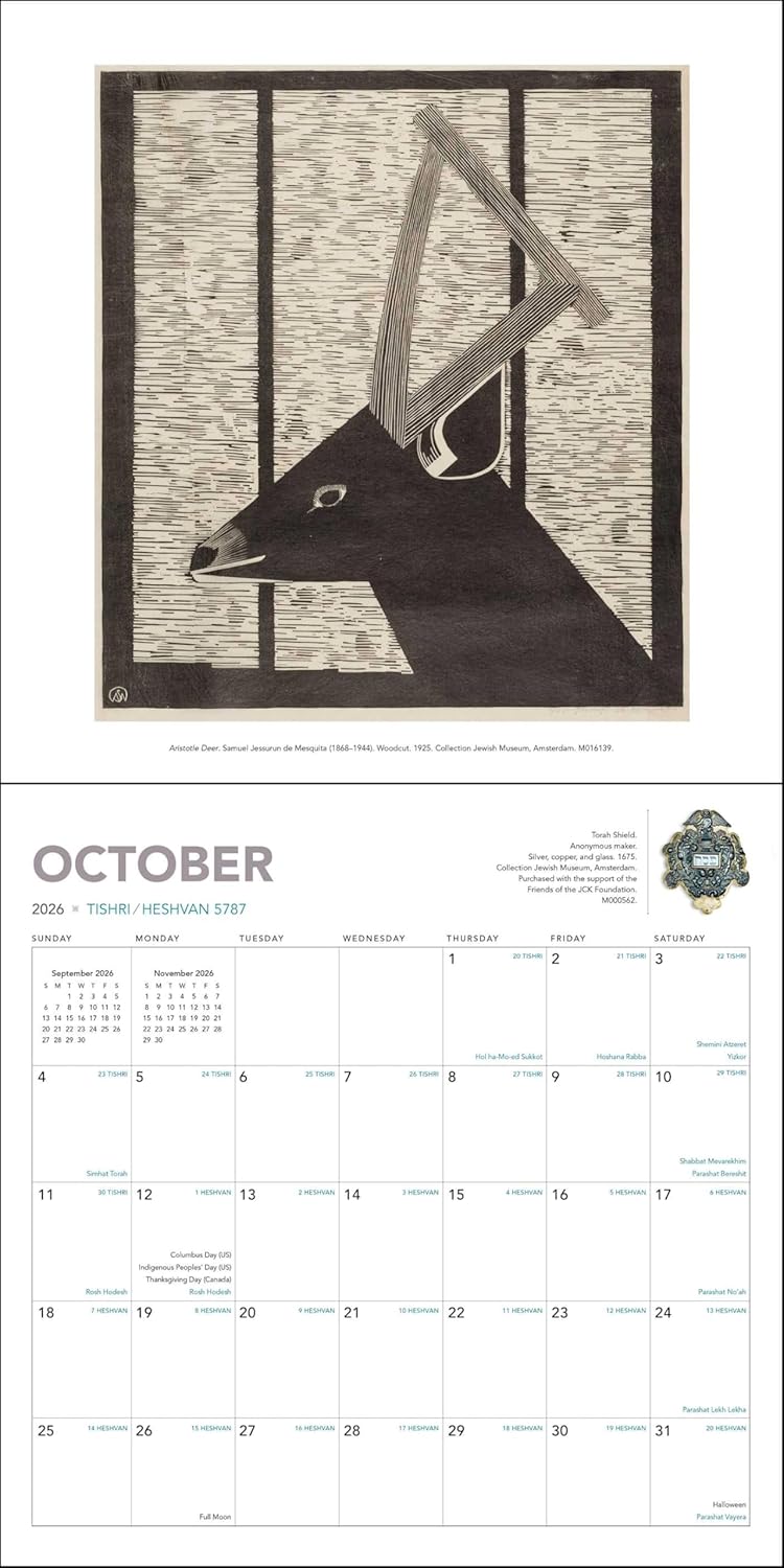 The Jewish Calendar 2026–2027 (5787) 16-Month Wall Calendar: Original Universe-Kalender