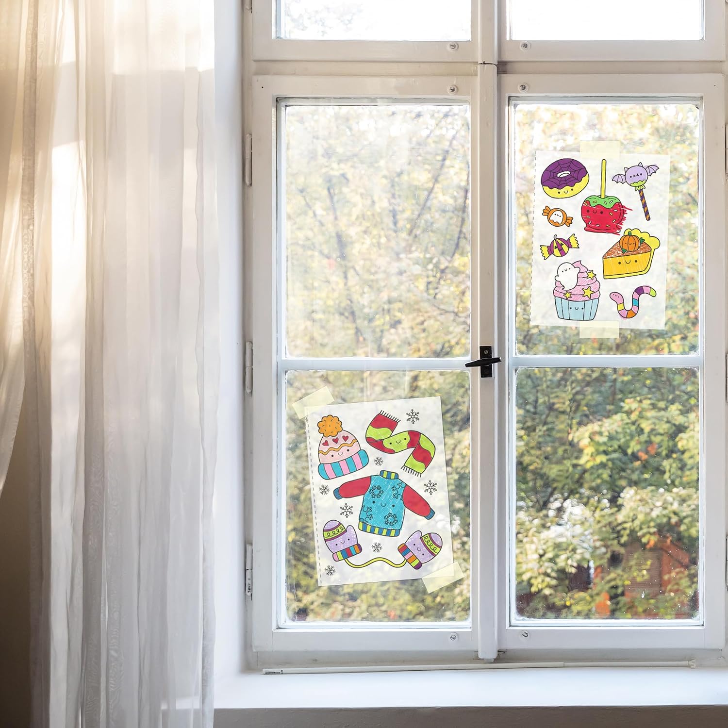 Cute Halloween Window Art