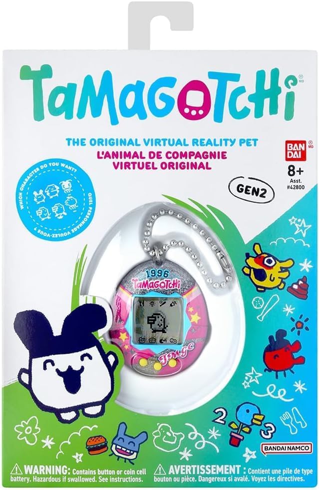 Bandai Tamagotchi Original College Sweater Digital Pet | Nurture And Raise The Original Tamagotchi Electronic Pet | Tamagotchi Japanese Kids Toys For Girls And Boys Make Great 90s Retro Gifts