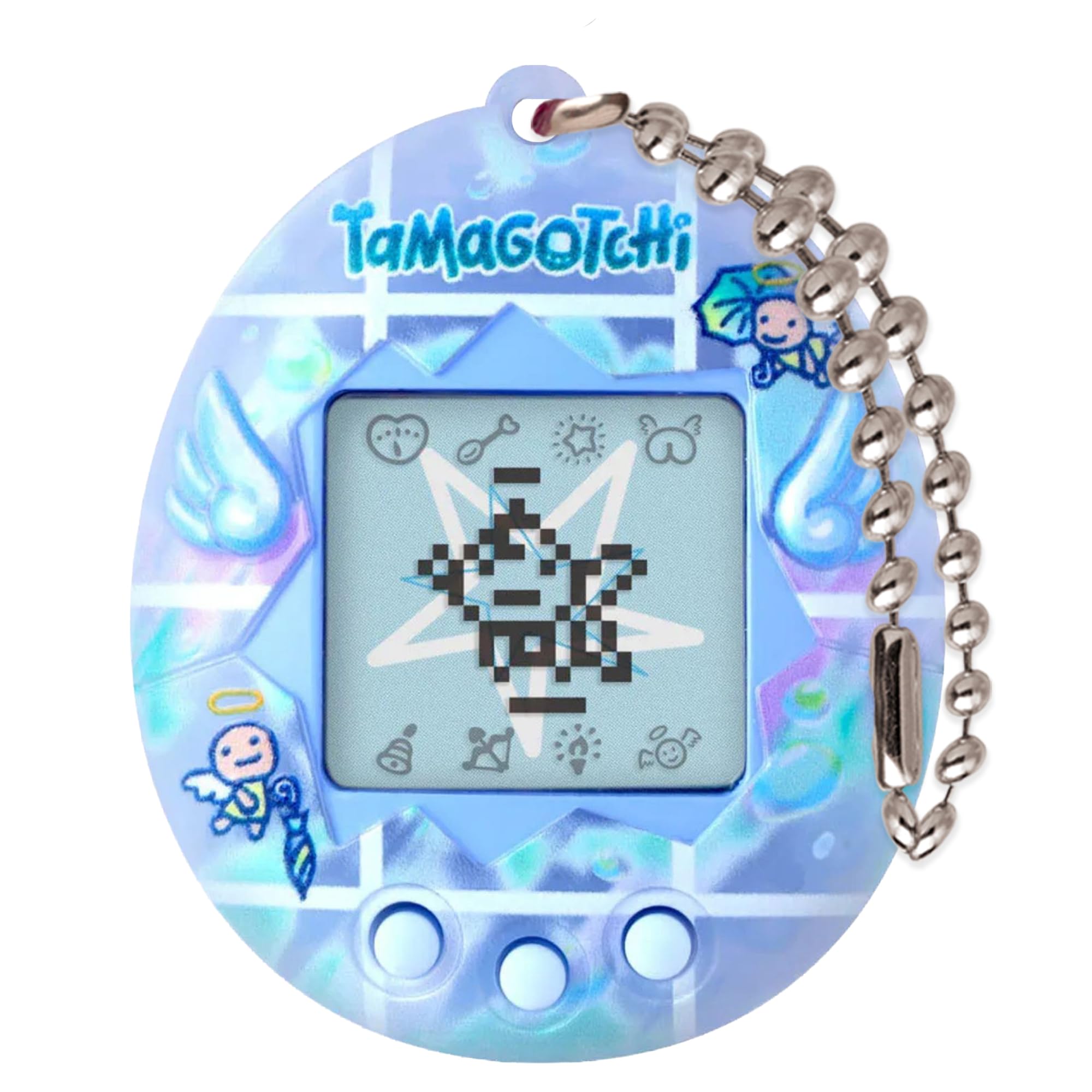 Bandai Tamagotchi Original Rainy Angel Digital Pet | Nurture And Raise The Original Tamagotchi Electronic Pet | Tamagotchi Japanese Kids Toys For Girls And Boys Make Great 90s Retro Gifts