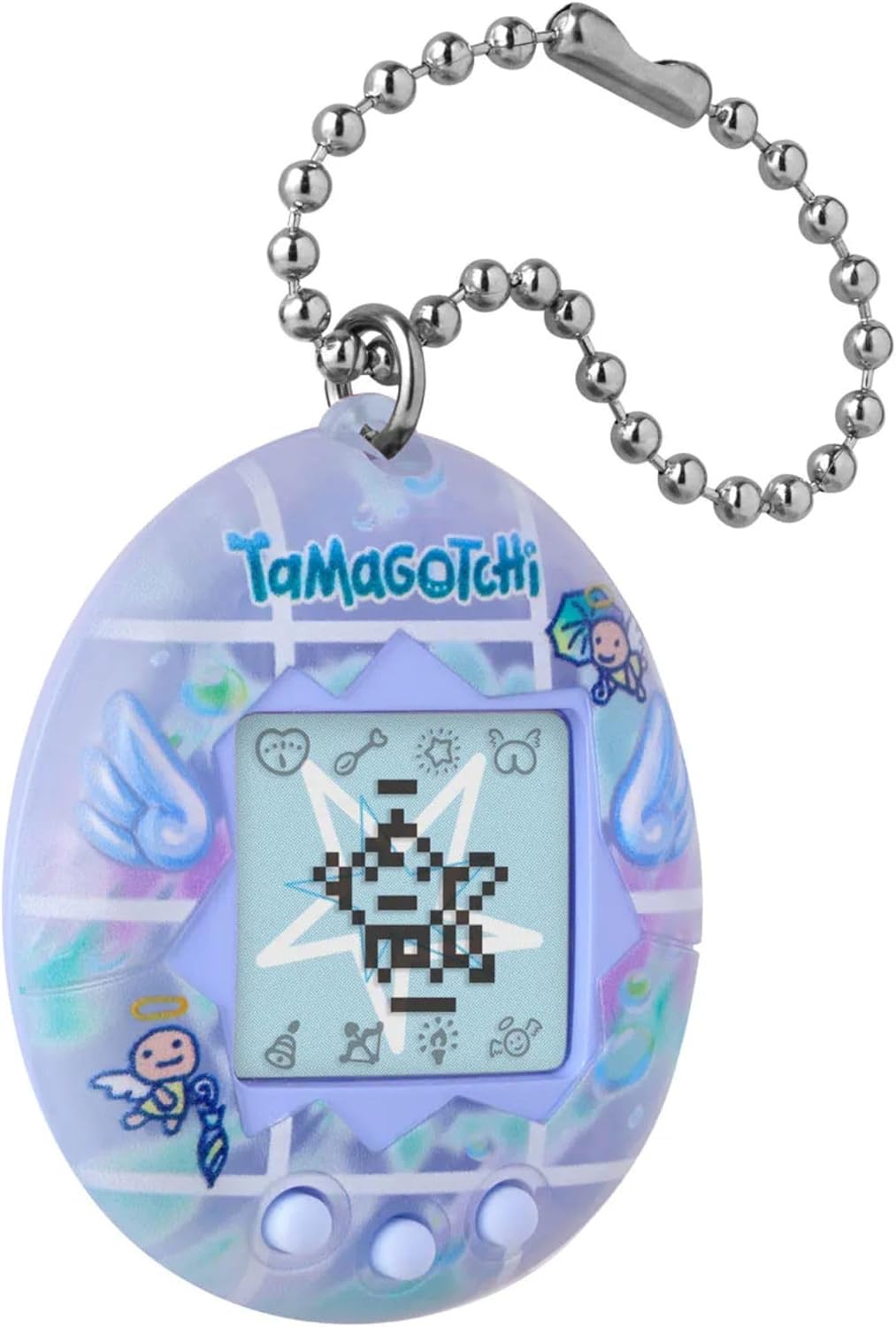 Bandai Tamagotchi Original Rainy Angel Digital Pet | Nurture And Raise The Original Tamagotchi Electronic Pet | Tamagotchi Japanese Kids Toys For Girls And Boys Make Great 90s Retro Gifts
