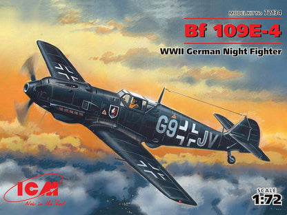ICM 72134 - Messerschmitt BF 109E-4,WWII German Night Fighter