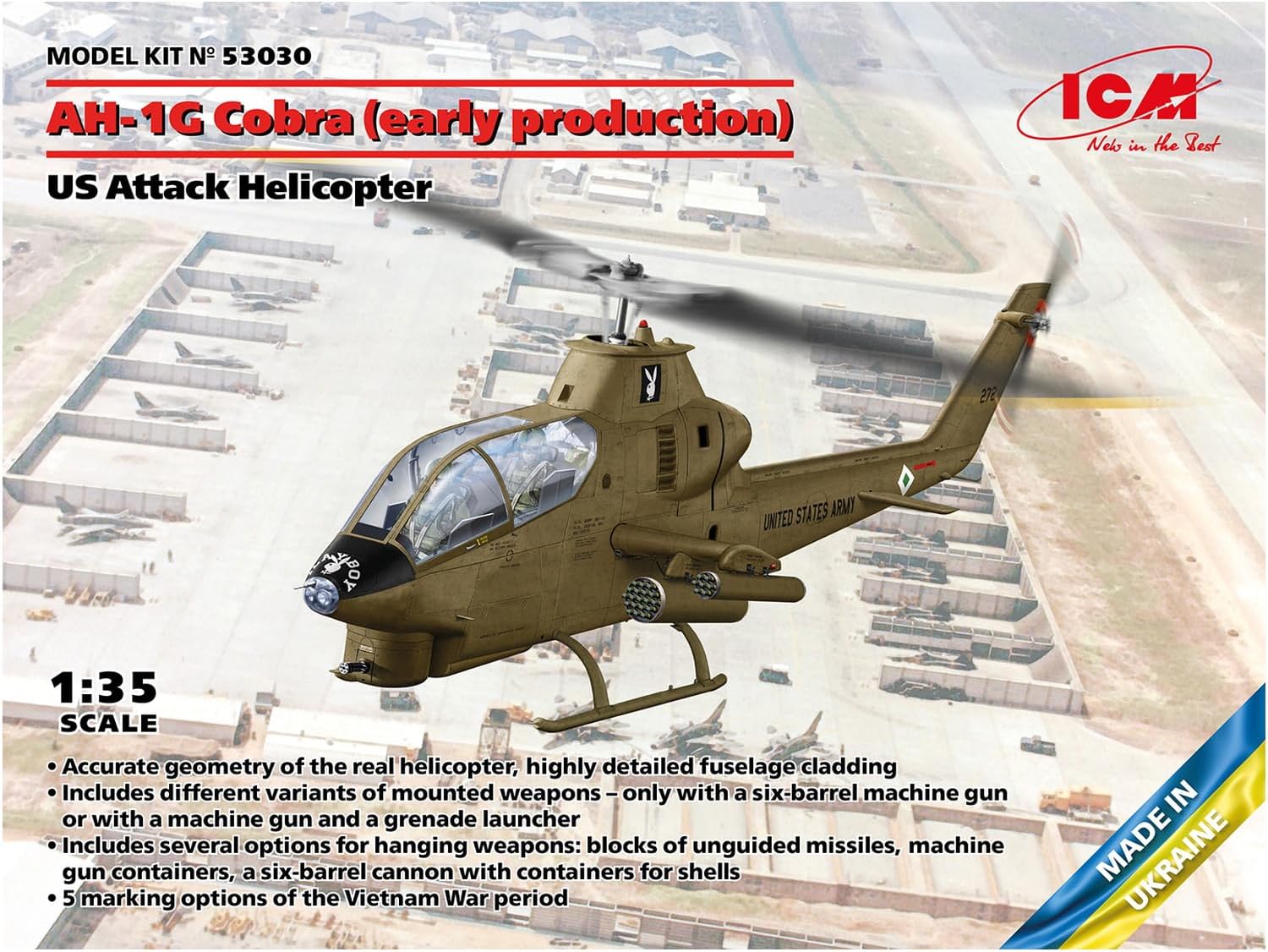 ICM 1:35 - AH-1G Cobra US Attack Helicopter (Early Prod