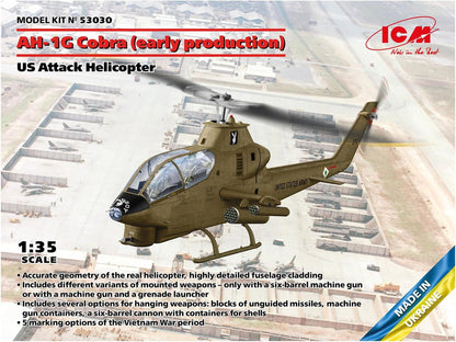ICM 1:35 - AH-1G Cobra US Attack Helicopter (Early Prod