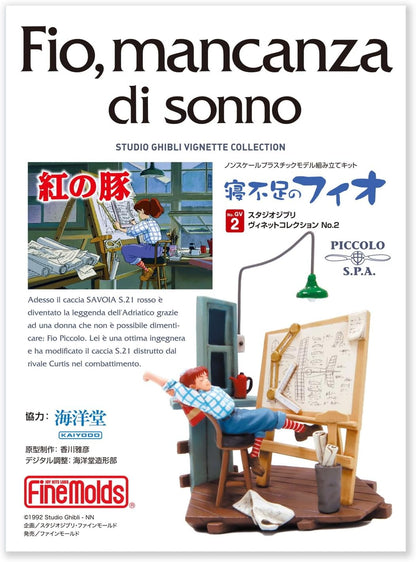 (FineMolds) Fine Mold Studio Ghibli Vignette Collection No.2 Red Pig Fio Mancanza di sonno in plastica non scala modello GV2
