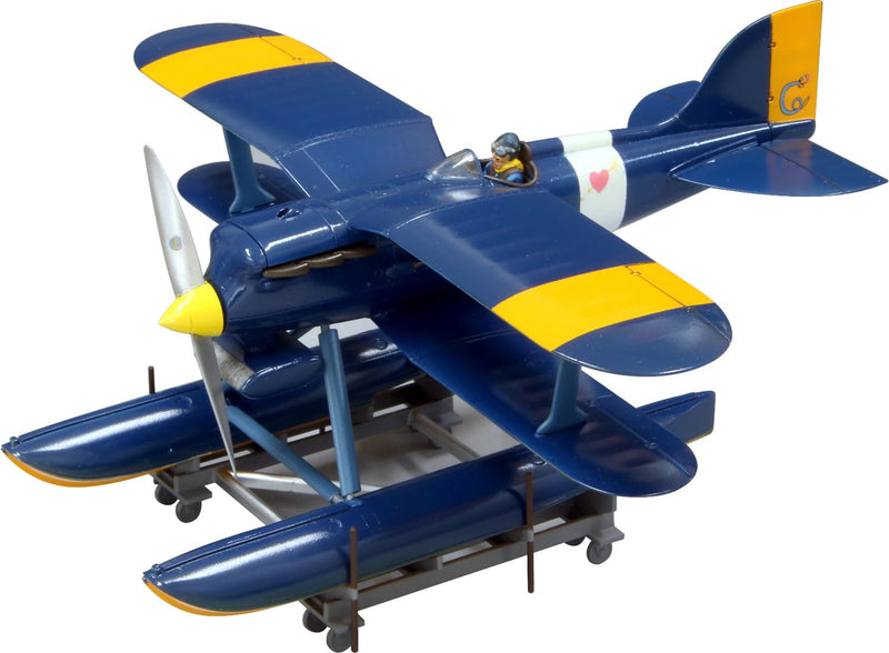 Porco Rosso Model Kit With Figure 1/48 Curtiss R3C-0 Seaplane & Curtis