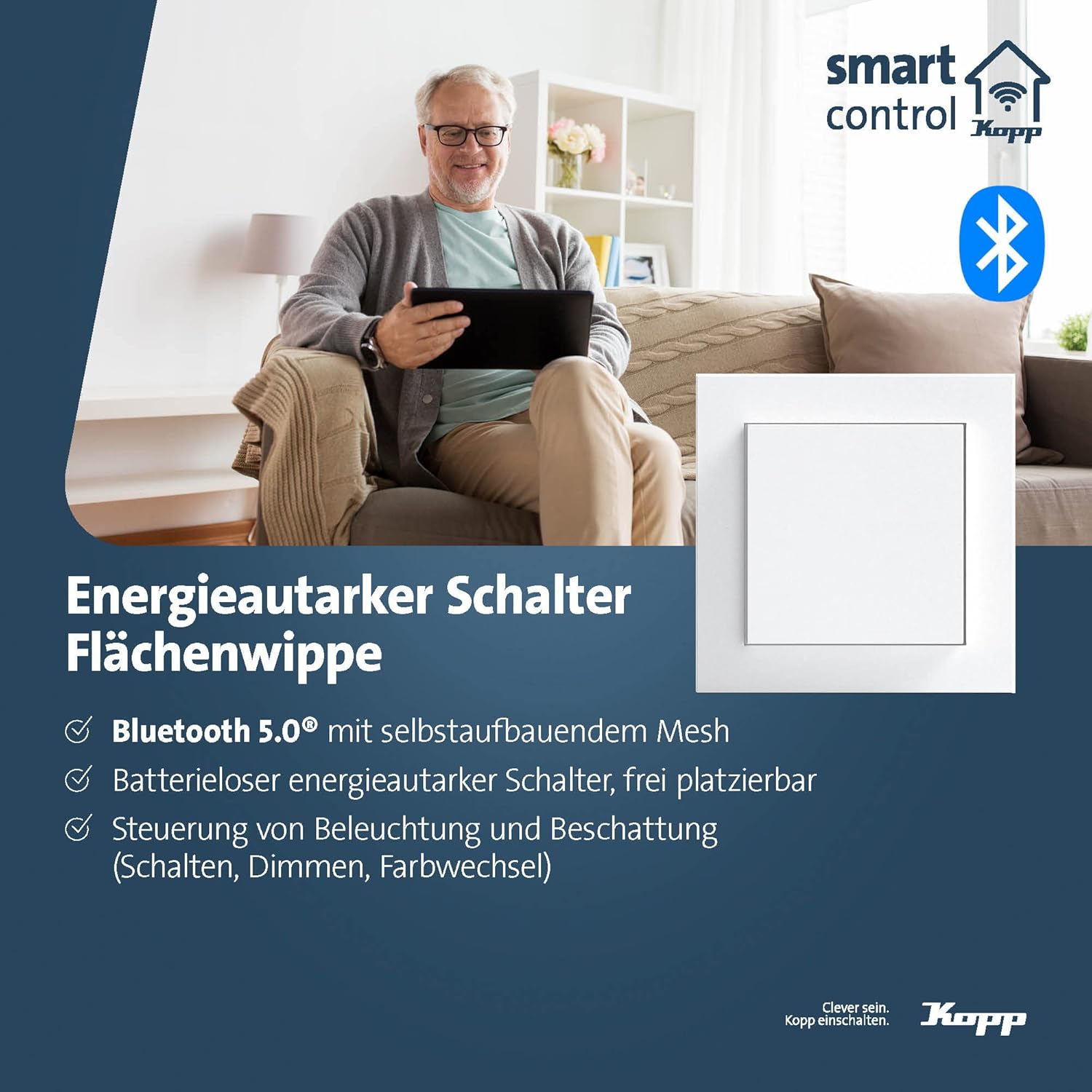 Kopp Wandzender Athenis Smartcontrol Wit