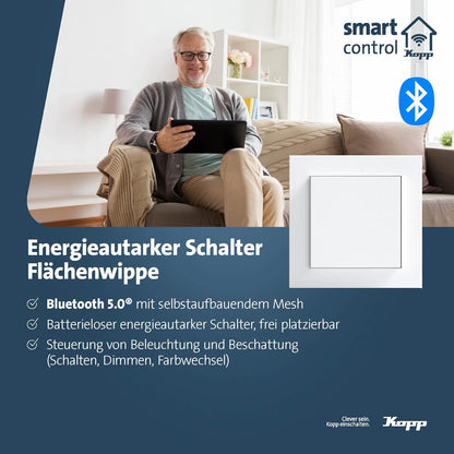 Kopp Wandzender Athenis Smartcontrol Wit